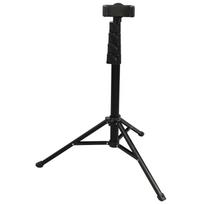 Cell Phone Camera Tripod 64in Portable Video Recording Mount Stand with Remote and Phone Holder black