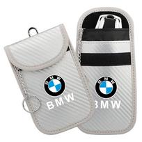 Automobilio rakto dėklas Signalų blokavimo maišelis RFID apsauginė kišenė BMW F20 G20 G30 X1 X3 X5 G05 X7 G11 F15 F16 G01 F48 Automobilio priedai gray