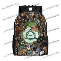 Wolf Therian Laid Back Style Backpack with Single Storage Area A Soft and Subtle Option for Daily Carry or Weekend Fun One Size black