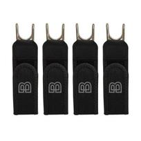 Patogus elastinis diržas be sagties su reguliuojama lipnia juosta 4pcs black