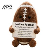 Personalized Sports Keepsake for Softball Fans Knitted Positive Ball Plush Emotional Support Doll A