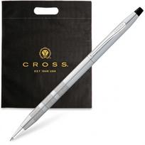 CROSS Classic Century Brushed Ballpoint Medium Nib Gift Box Gift Shopper perfect gift for that special Pen, (Oil-based ink) [Premium + Included]  A black