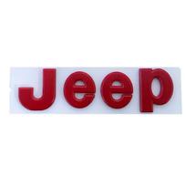 Jeep Logotipo Ženklelis Didelis Ženklelis Cherokee Wrangler Renegade Compass JK Patriot Automobilio Priekinio Variklio Dangčio Emblema Kėbulo Šoninė Galinio Bagažinės Big (15.6x5cm) raudona