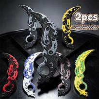 Gravity Folding Claw Knife, Karambit Fidget Toy, Stress Relief Plastic Edc Decompression Toy , Cosplay Prop