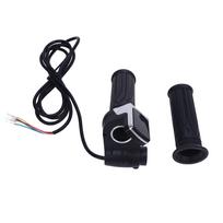 Electric Scooter Twist Throttle Grip with Display Screen and Key 36V Comfortable Grip for E BIAK black