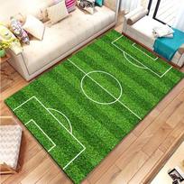 3D Futbolo Laukas Kilimas Sporto Tematikos Kilimėlis Didelio Ploto Kilimas Namų Svetainei Animacinis Vaikų Miegamojo Sofos Durų Kilimėlis Grindų Kilimas 80cmx140cm green