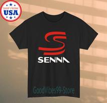 Ayrton Senna Men's Black Size S-5XL 4XL beige