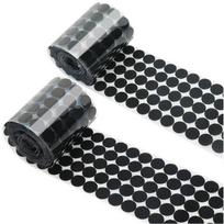Taškiniai Lipdukai Lipni tvirtinimo juosta Taškeliai 10/15/20/25/30mm Stiprūs klijai Lipduko diskas Baltas Juodas Apvalus monetos Kabliukas Kilpa Juosta 10mm 100Pairs juoda