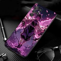 Telefono dėklas Samsung Galaxy S26 Plus Edge S25 S24 S23 S22 Ultra S23 S22 S25 Plus S24 FE Anime Tanjiro Kamado Demon Slayer S26 Ultra pink