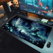 XXL Naujas žaidimo fonas Hollow Knight Pelės kilimėlis Nešiojamųjų kompiuterių klaviatūros kilimėlis Pelės kilimėlis Kilimas Kompiuterių priedai Neslystantys Šaunūs stalo kilimėliai SBD300x800x3mm