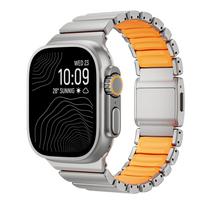 Titanium Band For Apple Watch Ultra 3 2 49mm Series 11 10 46mm Silicone Strap For Iwatch 9 8 7 6 5 SE 3 42mm 44mm 45mm Watchband Series 11 46mm gray
