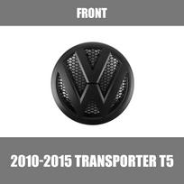 For Volkswagen 1J261/2pcs For Volkswagen VW Transporter T5 2010 2011 2012 2013 2014 2015 Car Front Grill Badge Rear Trunk Emblem Cover Accessories 10-15 Transporter T5 black