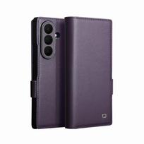 For Samsung Galaxy Z Fold 8 Ultra Qialino Premium Genuine Leather Case For Samsung Z Fold8 Ultra Natural Cowhide Wallet Cover Galaxy Z Fold 8 Ultra violetinė