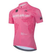 2025 New GIRO Men Cycling Jersey Cycling Racing Tops Short Sleeve Cyclist Clothes Shirt Maillot Summer Bicycle Bike Wear L pink