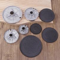 Set Oven Gas Hob Burner Flat Fire Cover Crown Flame Cap Gas Burner Flame Cap Fits Most Gas Stove Burners Accessories Stove gray