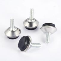 4 vnt. reguliuojami metaliniai baldų lygintuvai, kojelės, M6*15mm sriegis, juodos/sidabrinės/auksinės spalvos, spintelėms, stalams, kėdėms, mašinų pagrindams