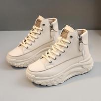 Women Sneakers Luxury Fashion High Top Boots Platform Casual Shoes Outdoor Running Shoes for Women Comfortable Tenis 37 chaki