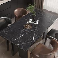 Pu Marbling Table Cloth Flexible Tablecloth Liquid Film Oilcloth for Table Anti-skip Floor Mat Table Protector Cover Leather Pad 60X60CM