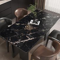 Pu Marbling Table Cloth Flexible Tablecloth Liquid Film Oilcloth for Table Anti-skip Floor Mat Table Protector Cover Leather Pad 80X80CM