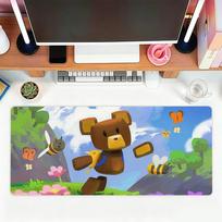Game Super Bear Adventure Mouse Pad For Office Gaming And Keyboards NonSlip Large Waterproof SBD400x800x2mm white