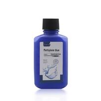 Metileno mėlynasis dezinfekantas akvariumams: Gydo baltąsias dėmes, pelėsį, pelekų ir kūno puvinį dekoratyvinėse žuvyse ir karpiuose. Blue Bottle gray
