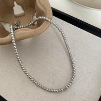 Lazy Pearl Necklace - Women's Unique High-Class Style Multi-Complimenting Collar Chain Scarf Necklace 4mm gray