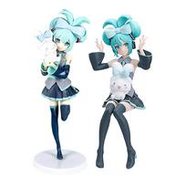 Hatsune Miku figūrėlė X Cinnamoroll/Pasakų serijos kolekciniai modeliai Dekoratyvinės puošmenos Mielas ir žavingas dovanų PVC figūrėlė