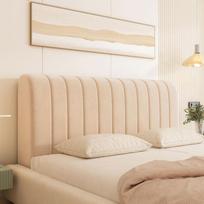 Aksominis šiltas lovos galvūgalio užvalkalas Storas minkštas lovatiesis Atlošas Apsauga nuo susidūrimų Universalus galvūgalio apsauginis užvalkalas 120cm beige