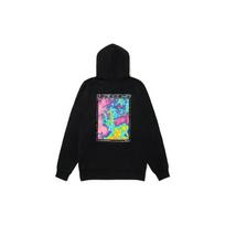 Vans Weather Map Graphic Hoodie Black Unisex VN0A54IABLK M blue
