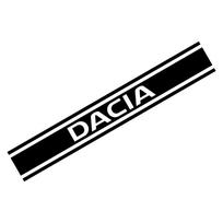 Nauji juostelių automobilio variklio dangčio uždangalai Vinilinė lipdukas Galvos dekoratyvinis lipdukas Dacia Duster Lodgy Logan Sandero Automobilio priedai 130cm X 20cm Glossy Black gray