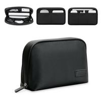 Travel Electronics Organizer Power Bank Pouch Electronics Gadgets Accessorie Case for Usb Cable Cords Hard Drives Storage Bag black