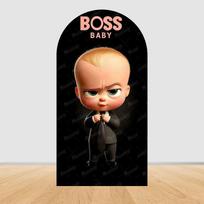 Boss Baby lankas fonas siena vaikams berniukui mergaitei 1-ojo gimtadienio vakarėlio dekoras Kūdikio šventės fonas dvipusis dangalas nuotraukų rekvizitai 2.6x5.9ft (80x180cm)