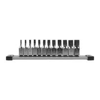 Milwaukee XZN lizdai antgaliai rinkinys M4-M18 3/8" 12-vienetų