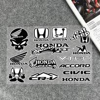 HONDA lipdukai Motociklo lipdukas Automobilio kėbulo, buferio, langų, motociklo, nešiojamojo kompiuterio, sienų vinilinė lipdukas Automobilio tiuningo priedai 20x30cm white