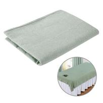 Beauty Salon Massage SPA Couch Cover Soft Cotton Bed Cover With Face Breath Hole Green