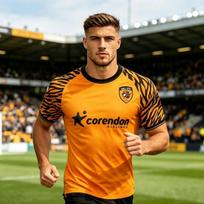2026 summer Sale New Style Hull City Orange Tiger Stripe Jersey Football Shirt Fashion Comfortable Breathable Family Kids Tee XL