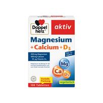 German Domestic Market Doppelherz Makaldi (Magnesium + Calcium + Vitamin D3) 100 Tablets, 5 pcs