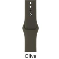 Silikoninė sportinė apyrankė skirta Apple Watch 40mm 44mm 38mm 42mm apyrankės riešo guminis dirželis iWatch serija 42 44 mm alyvuogės