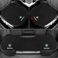 Automobilio sėdynės užvalkalas su daiktadėže Priekinės ir galinės sėdynės Kvėpuojantis paminkštintas užvalkalas Skoda Octavia SUPERB RAPID KAROQ FABIA YETI 3pcs