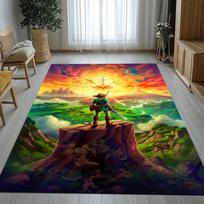 Retro Z-Zelda Animacinis Link Žaidimai Svetainės Neslystantis Kilimas Minkštas Kilimas Miegamojo Vaikų Žaidimų Kambario Sofai, Namų Dekoras Durų Kilimėlis 40x60cm white