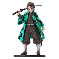 Figure Anime Demon Slayer Figures Kimetsu No Yaiba Doll Tanjiro Nezuko Zenitsu Figurine Inosuke Warrior Action Figure Model Toy black