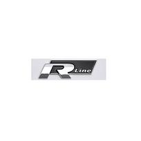 Badge Sticker For Volkswagen VW Rline Logo Tiguan L TAYRON TACQUA T-ROC X Bora Passat Touran CC Golf ABS Car Front Grille Emblem black