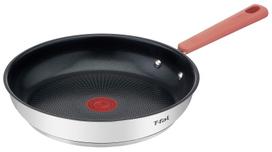 Tefal 26cm Frying IH and Gas Stove IH Stainless Steel Frying G72905 Pan, Compatible,  OptiSpace Pan black