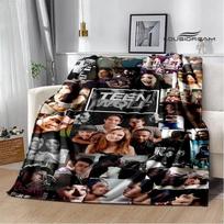 Filmo Paauglys Vilkas spausdinti pledai Pikniko pledas Šiltas pledas Minkštas ir patogus Namų kelioninis pledas lovos užtiesalai gimtadienio dovana Size: 75*100cm, Weight: 230 GSM