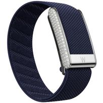 Only for WHOOP 5.0 Crystal Watch Strap Band Nylon W Logo Bracelet Woven Elastic Shiny Diamond Sports Replacement Wristband For WHOOP 5.0 black