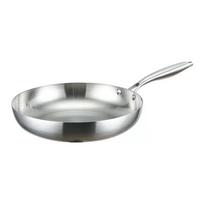 304 Stainless Steel Non-Stick Frying Pan for Gas and Induction Stoves 2.2mm Thick gray