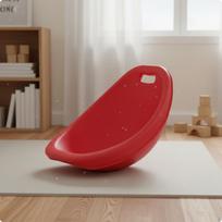 Sensory Rocker Chair Easy to Clean Vestibular Balance Seat Rounded Edges Rocking for raudona
