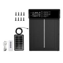 Automatinės saulės energija maitinamos aliumininės vištidės durys su laikmačiu ir šviesos jutikliu