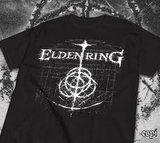 Elden Ring T shirt | Black Metal Style Soulsborne Tee T-Shirt Mens Kids 120 gray