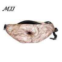 Praktiška juosmens krepšys, alaus pilvo fanny pack, juokingas plaukuotas krepšys, realistiškas 3D didelis balandžio 1-osios pokštas pilvas, tėčio kūno juokinga dovana F beige